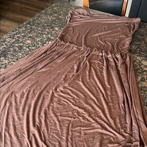 SHEIN Brown Sleeveless Maxi Dress new size 3XL